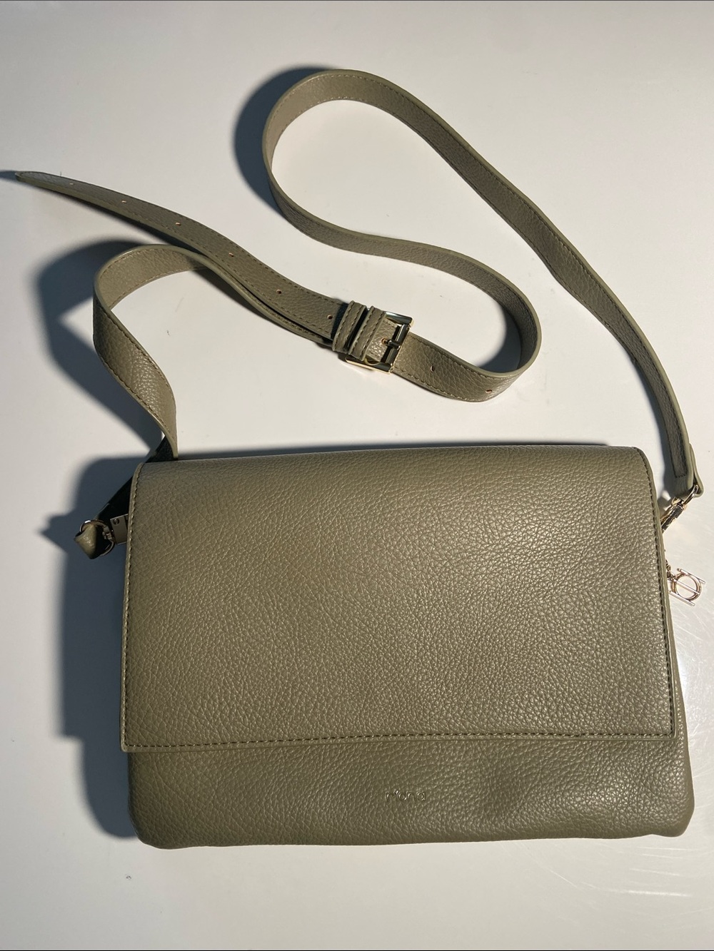 Riona Brooklyn vegan crossbody bag with RFID compartment